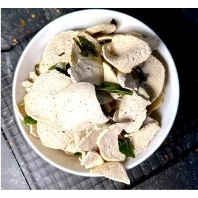 

Basreng pipih varian original and pedas kemasan 100gram