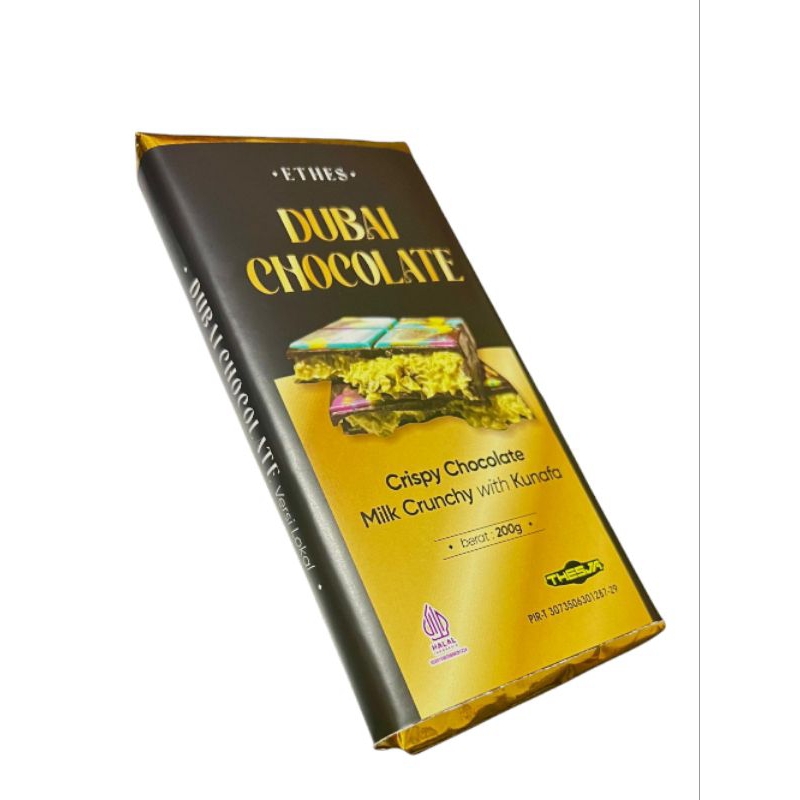 

ETHES DUBAI CHOCOLATE KUNAFA 200GRAM COKLAT DUBAI