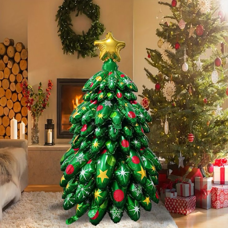 MS.PARTY BALON FOIL POHON / BALON FOIL / BALON NATAL / DEKORASI NATAL / POHON NATAL 4D