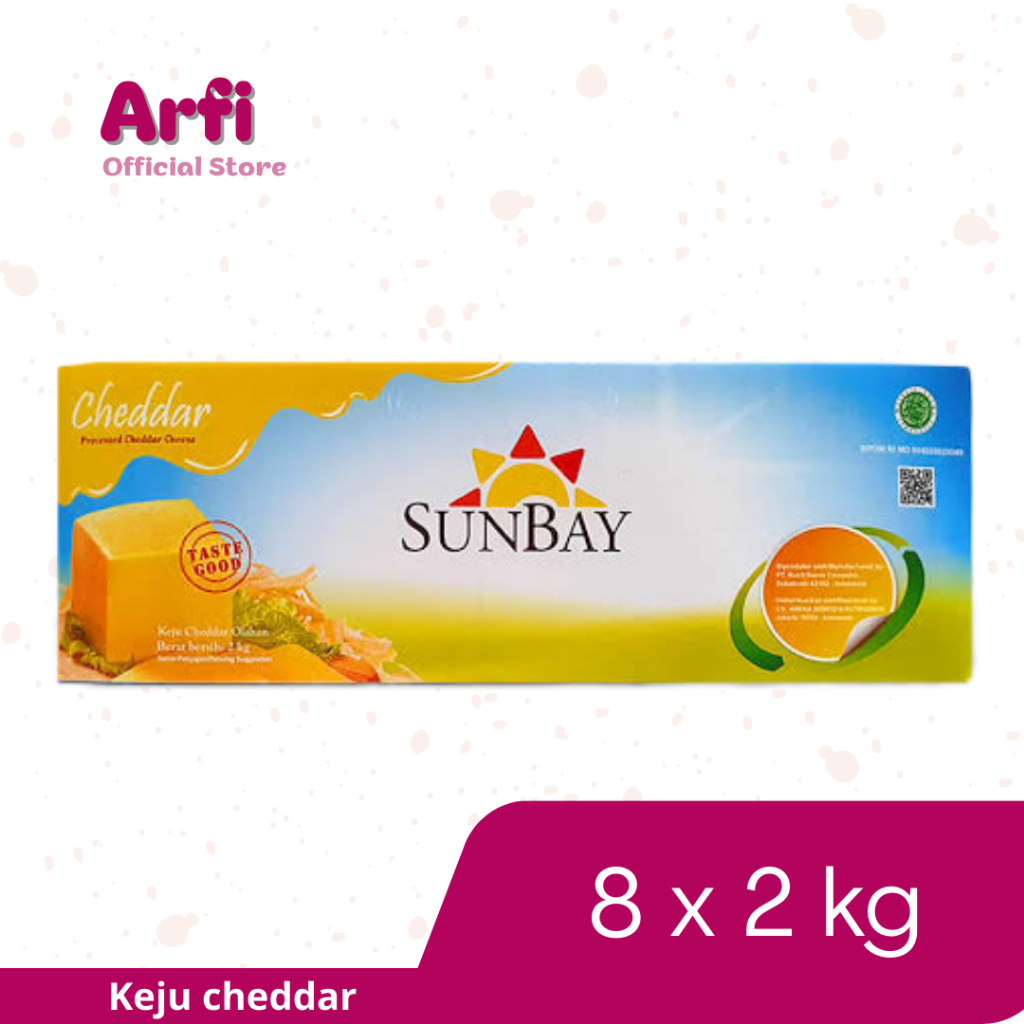 

Sunbay keju cheddar 1 dus isi 8 balok
