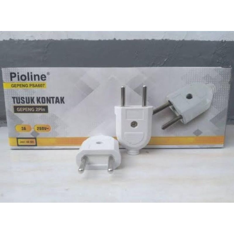 STEKER GEPENG PIOLINE/TUSUKAN GEPENG/COLOKAN GEPENG