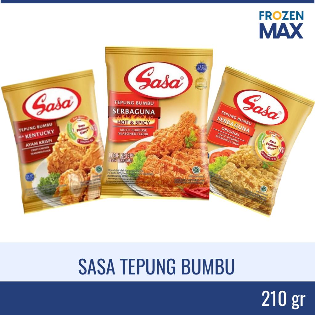 

Sasa Tepung Bumbu Sebaguna | Tepung Bumbu Kentucky | Tepung Bumbu Hot Spicy 200gr