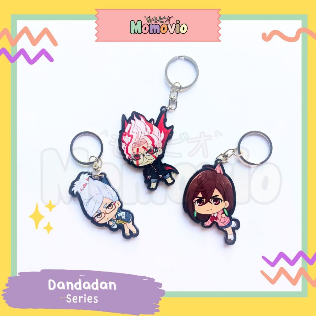 Gantungan Kunci Akrilik Dandadan Okarun Momo Se1ko Ayase Acrylic Keychain