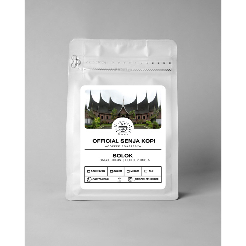 

kopi Robusta solok 1kg (biji/bubuk) Senja Kopi Specialty Grade