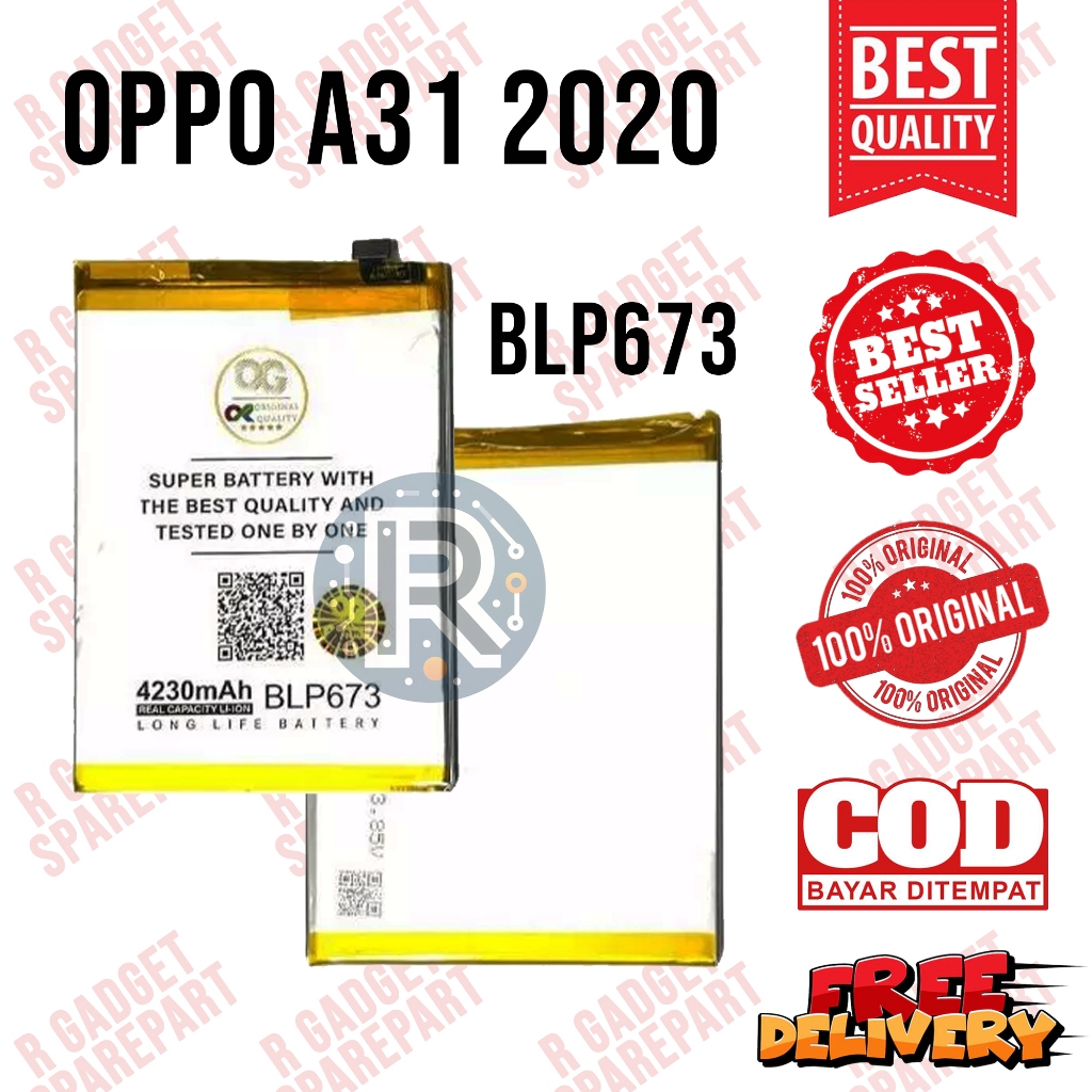 Baterai OPPO A31 2020 Original OG SUPER / Battery OPPO A31 2020 BLP673