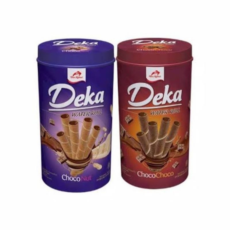 

Deka Wafer Roll Choco dan Choco Nut kaleng 300gr