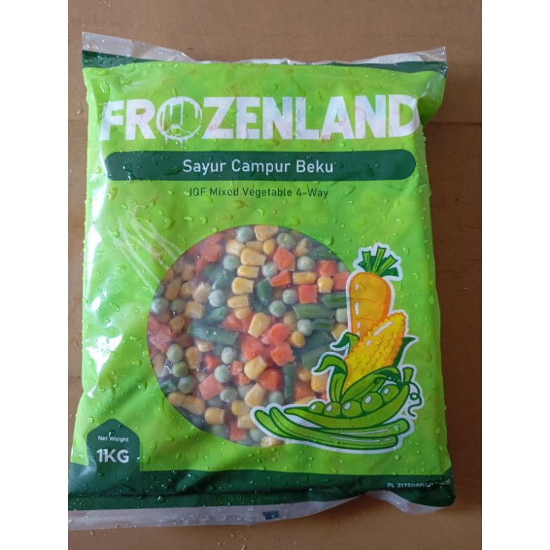 

Mix vegetables frozen land