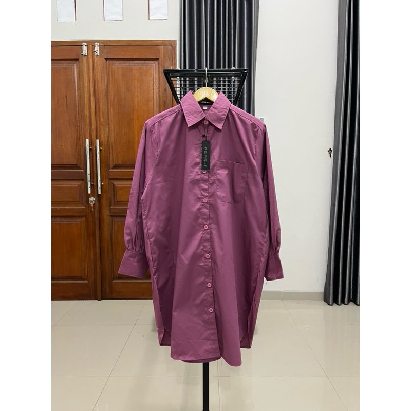 Tunik wanita jumbo polos bahan katun twill