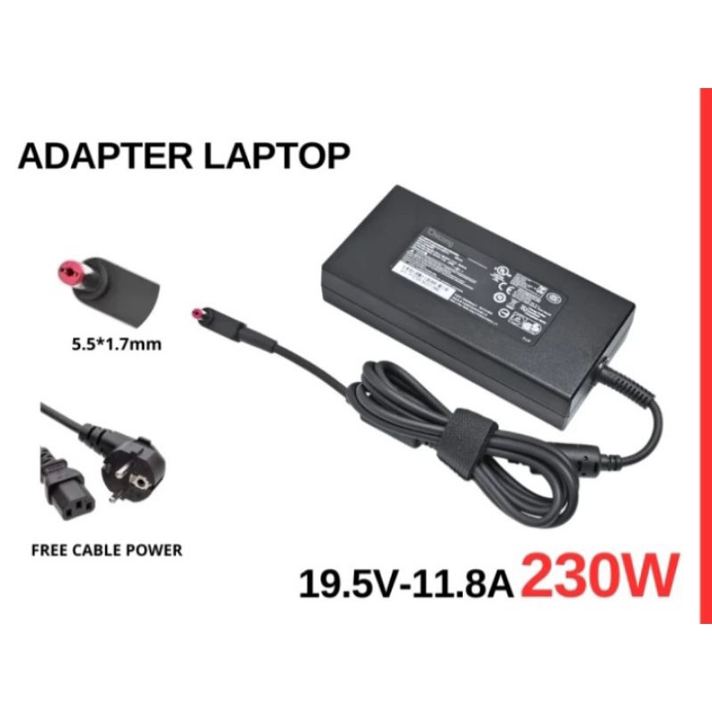 Adaptor Charger Laptop Acer Predator Triton 300 PT315-53 500 PT515-52 PT515-52-73L3 19.5V 11.8A 230W