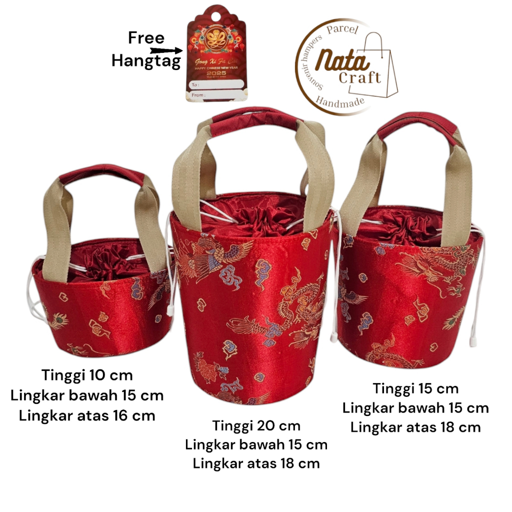 

Nata craft-Tas Parcel Imlek Tas Hampers Cheongsam Tas Souvenir CNY