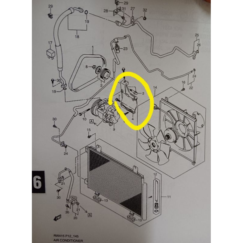 Bracket Breket Kompressor Compressor AC suzuki SX4 X-Over,  Neo Baleno