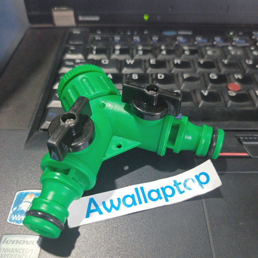 sambungan kran cabang 2 kran air 3/4 inch splitter kran 3/4 selang air