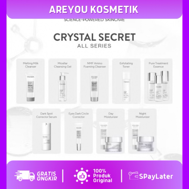 Wardah Crystal Secret Series All Series (Paket Mencerahkan dan Flek hitam)