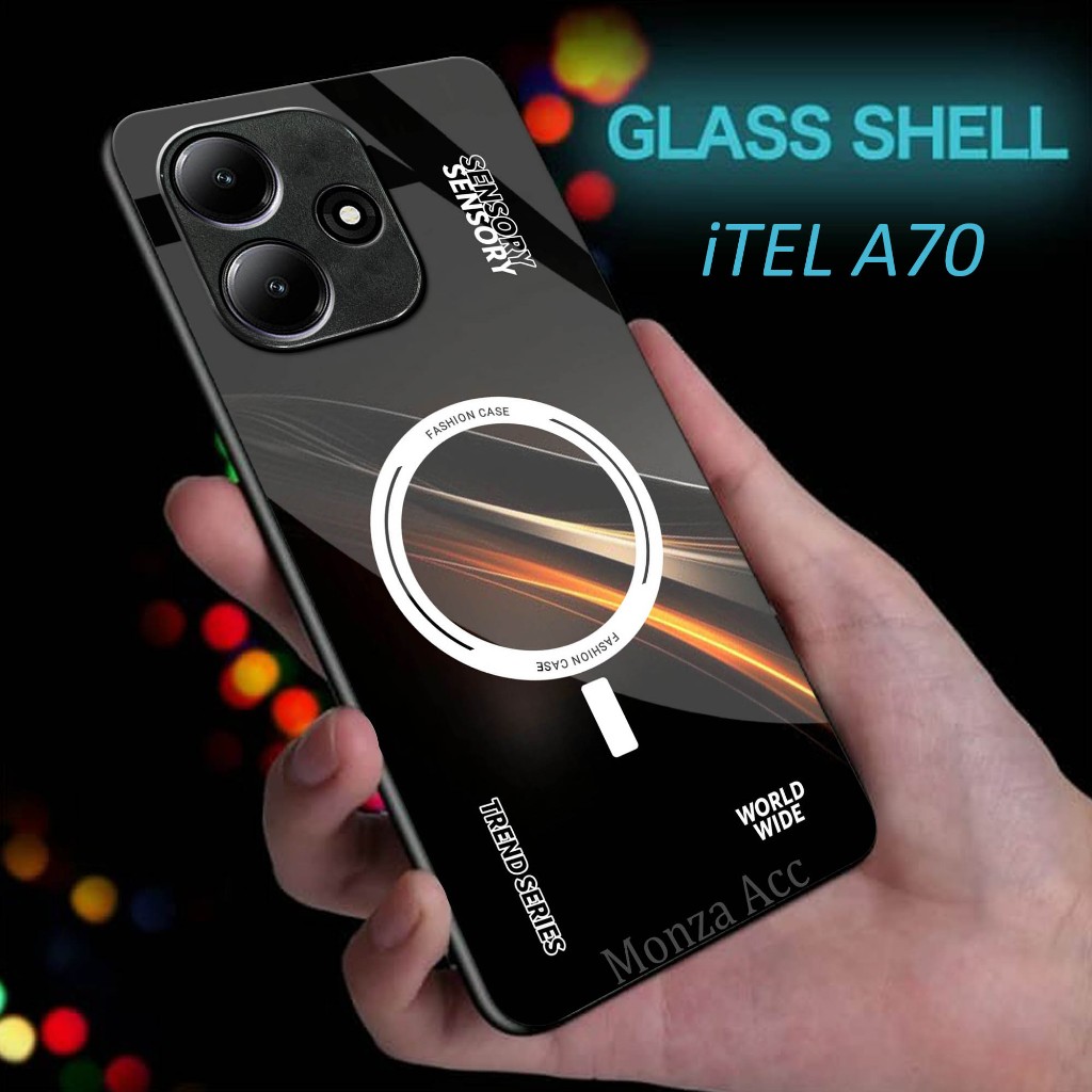 Softcase Glass Glossy For Itel A70 - Case For Itel A70 - N03