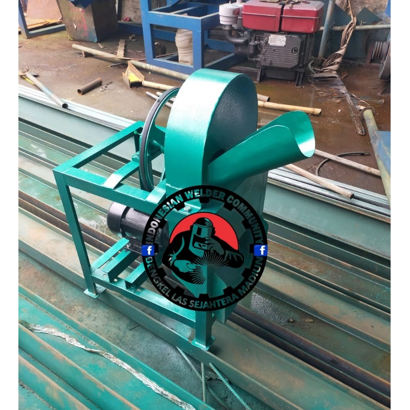 Mesin Sawut Singkong Buat Pakan Ternak Komplit Penggerak