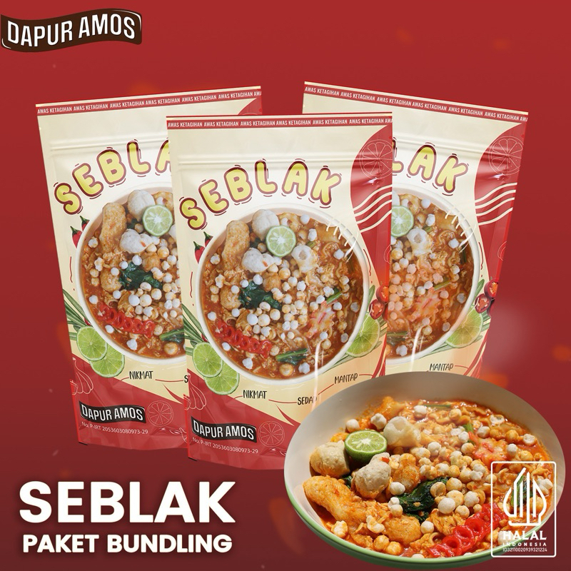 

[PAKET BUNDLING MANTAP] 3 SEBLAK INSTAN - DapurAmos