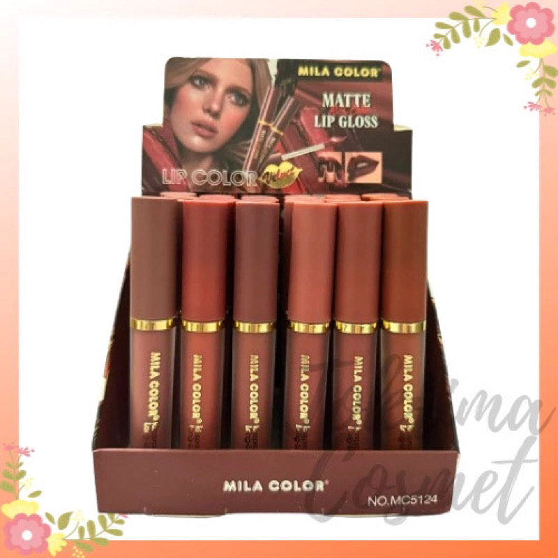 [LUSINAN] Lipgloss Mila Color Nude Lip Color Velvet [MC-5124]