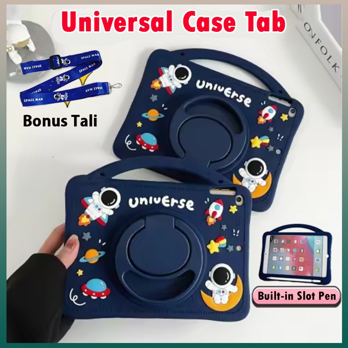 UNIVERSAL CASE TAB 8"  BONUS TALI CASE SPC L80s 8 8.0 Inch Ring Case Universal Casing Anak Kids Cove