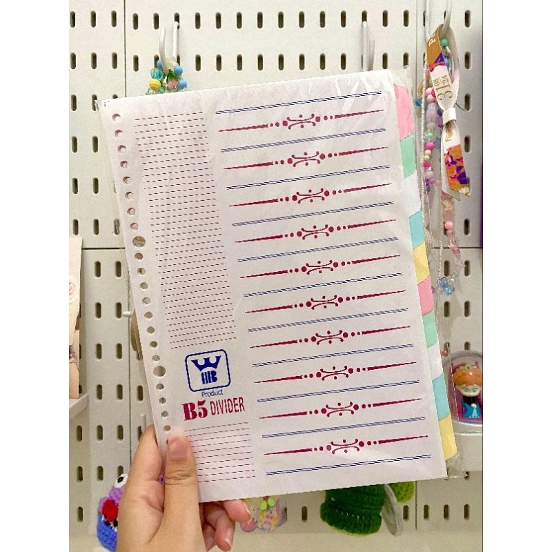 

Pembatas Binder B5 Pastel | Binder Divider B5 Warna Pastel Soft