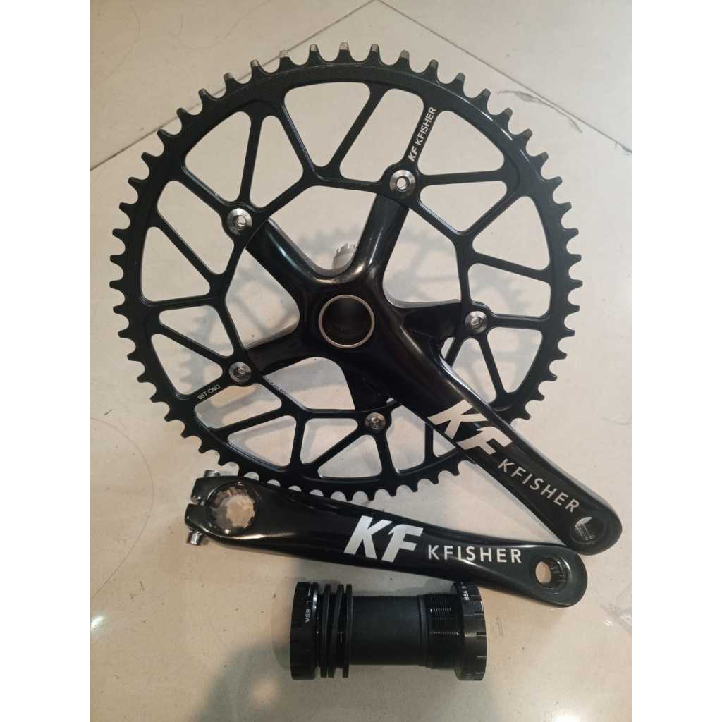 Crankset Hollow tech Kfisher Ukuran 56T high quality Include BB