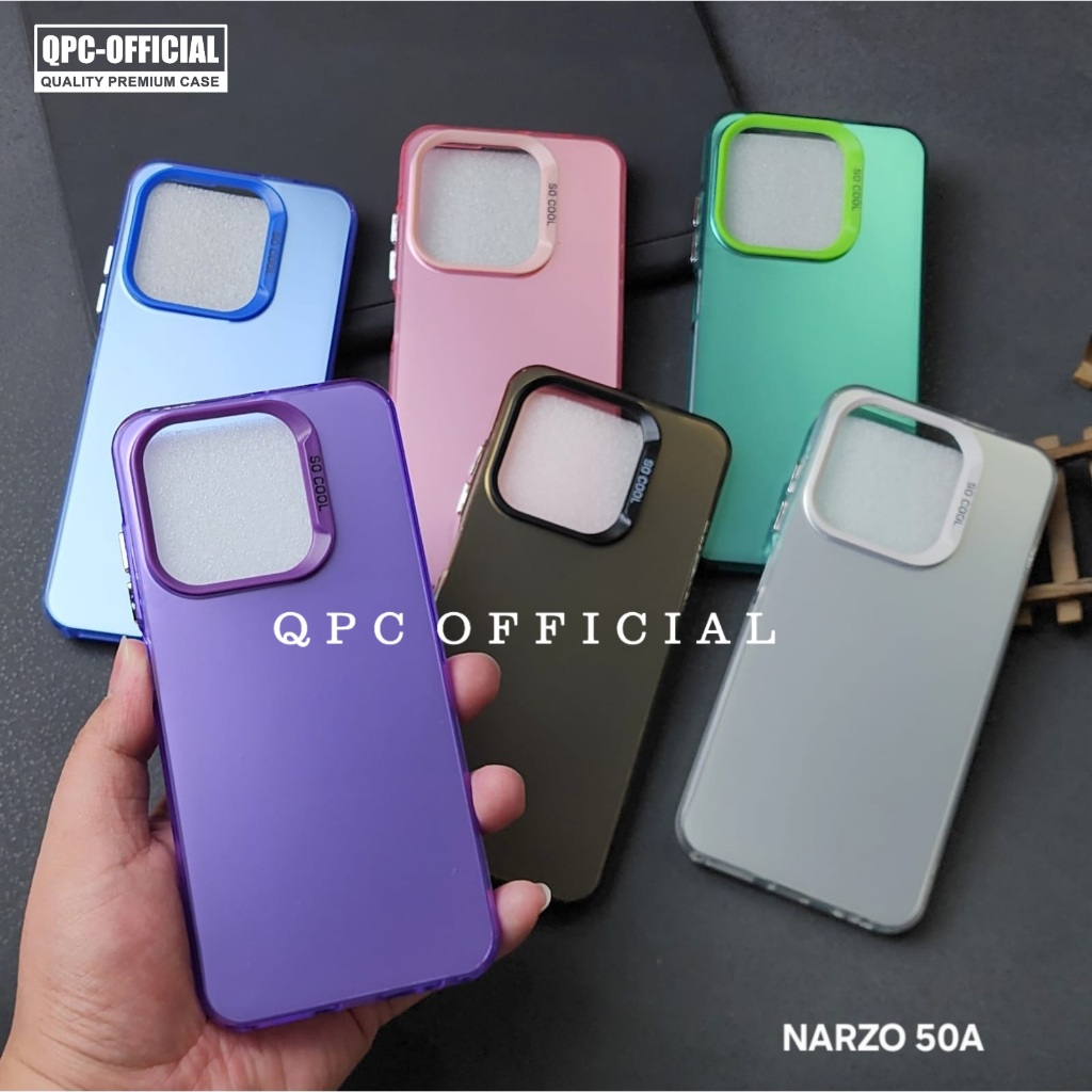 Case Realme Narzo 50A Case IMD Hologram Case Hybrid Realme Narzo 50A