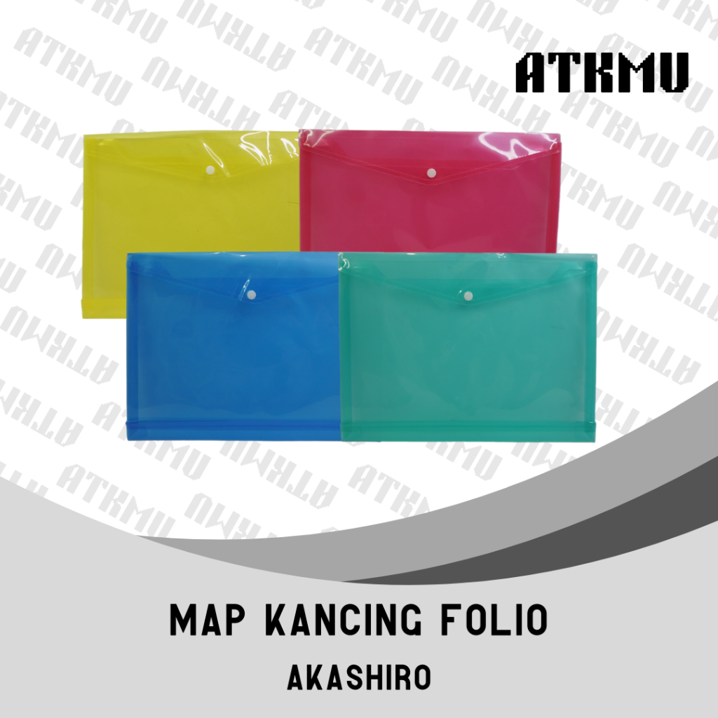 

Map Kancing Folio Akashiro / Map Plastik Kancing F4 Akashiro