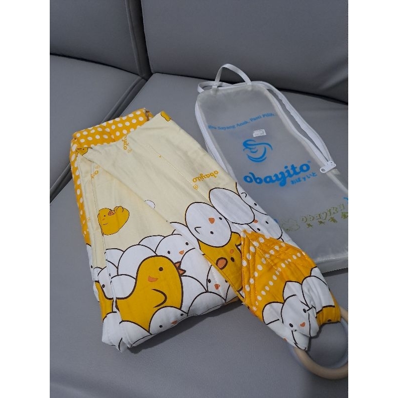 Gendongan bayi Obayito. Cukin lembut obayito