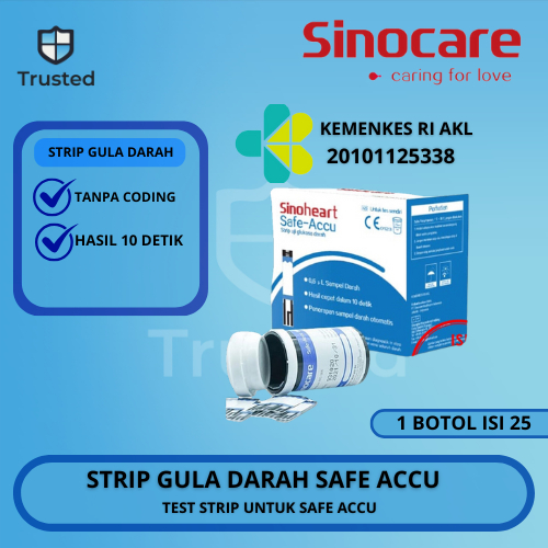 New Sinoheart Strip Gula Darah Strip Gula Darah Stik Gula Sinoheart Accu