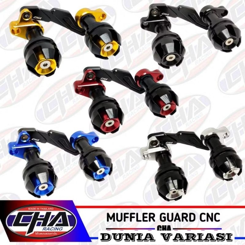 Jalu Kenalpot Full Set EMC Full Cnc Pelindung Kenalpot Nmax,Nmax new,Aerox,Xmax Dll
