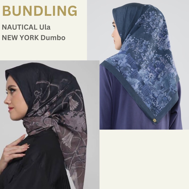 [Diskon Shopee Video][BUNDLING] Buttonscarves NAUTICAL Ula Buttonscraves NEW YORK Dumbo Lawasan Orig