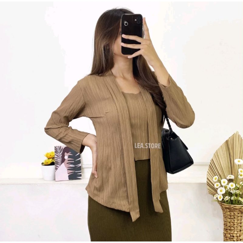 DEVIKA KEBAYA BLOUSE MODERN POLOS WANITA BAHAN LINEN LADYCRUSH OUTFIT KONDANGAN BLOUSE PEREMPUAN TER