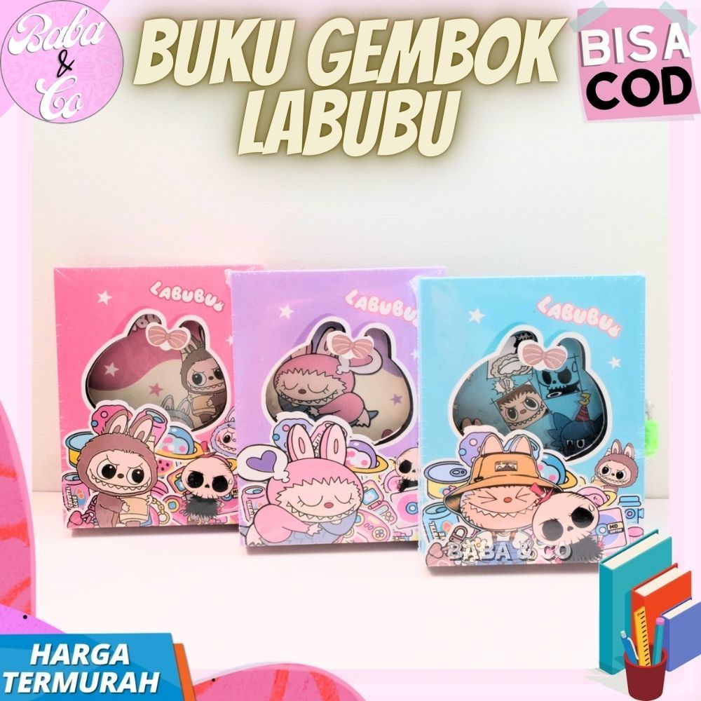

BUKU GEMBOK LABUBU DIARY BOOK LABUBU GEMBOK LUCU UNIK BUKU LABUBU DIARY KUNCI GEMBOK IMUT BUKU GEMBOK LABU LABU
