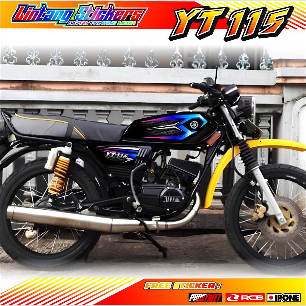 STRIPING VARIASI YAMAHA YT 115 - KING VIPER STYLE / STICKER LIST VARIASI MOTOR YAMAHA YT 115