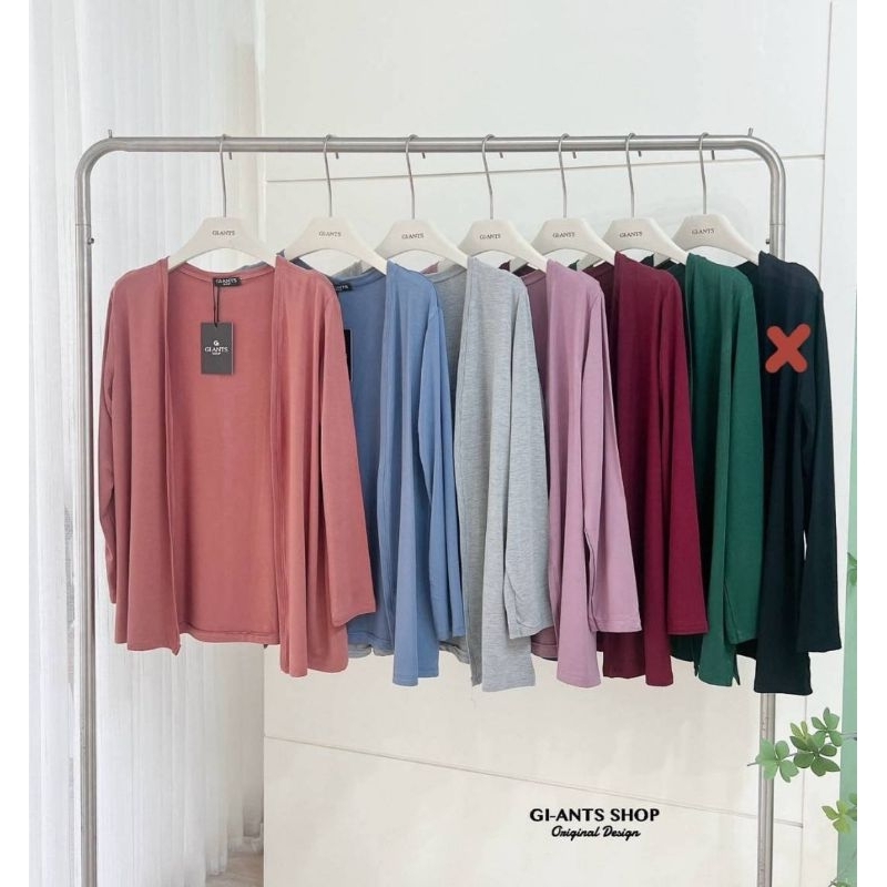PO Cardigan/Outer Knit Cewek Premium Bangkok GI-ANTS Shop Tanpa Kancing