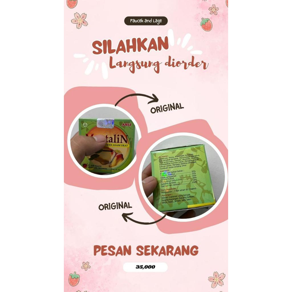 

SIAP COD KIRIM HARI INI 1 pack 10 sachet × 4 kpsl aturan minum: *minum secara teratur 2 kpsl *minum bila parah 2x2 kpsl per hari (montaline)