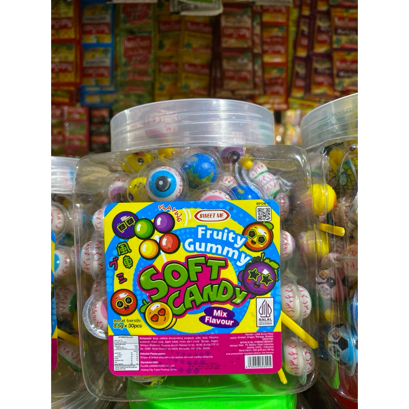 

permen lunak Soft Candies Fruity Gummy Mix Flavour