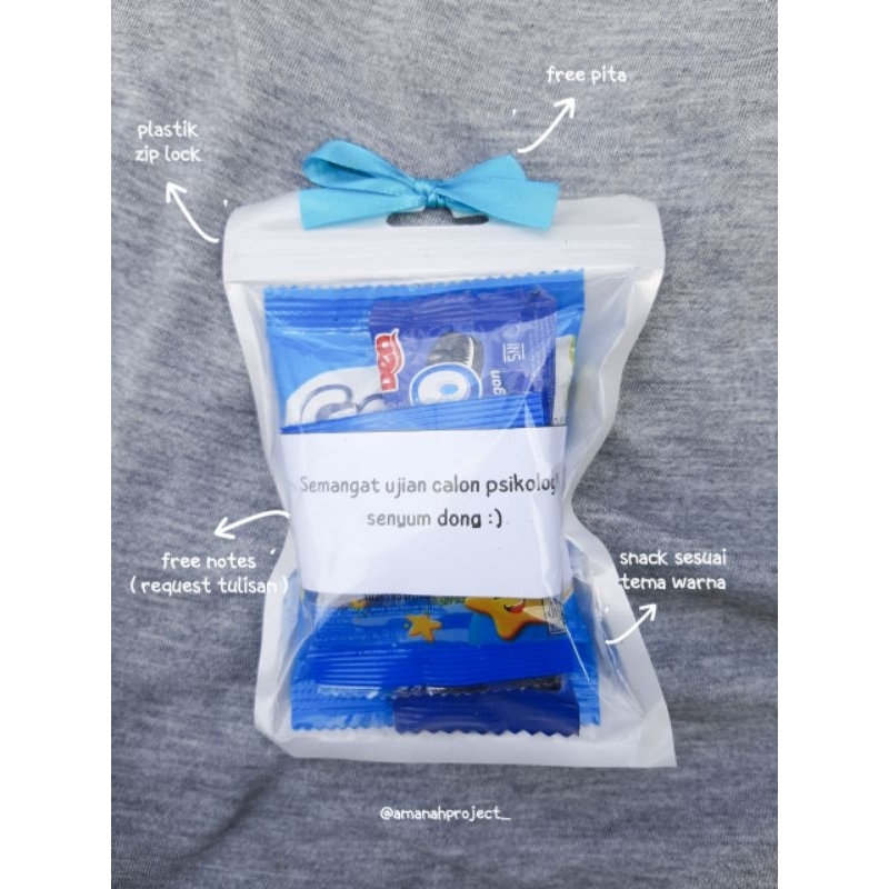 

Mini Gift Snack | Hampers Snack | Mini Hampers | Tema Biru