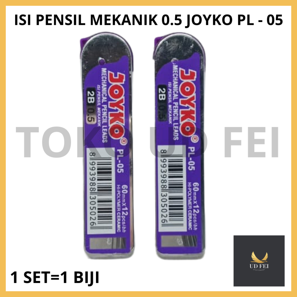 

(1 TUBE= 1 PCS) Isi pensil joyko/ Isi pensil joyko PL 05/ Isi pensil mekanik 0.5 joyko/ Refill mechanical pensil 0.5