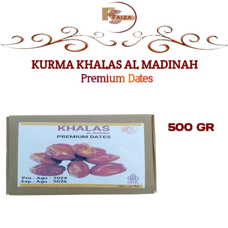 

Kurma Khalas Madinah Premium 500gr Kurma Khalas Saad Dates