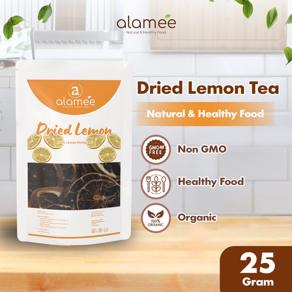 

ALAMEE Lemon Slice Tea Dried Kering Teh Herbal Iris Organik Minuman Herbal 25gr