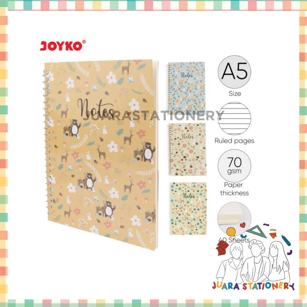 

Notebook Diary Agenda Buku Catatan Bergaris Joyko NB-689 (2510) Lucu Estetik Aesthetic