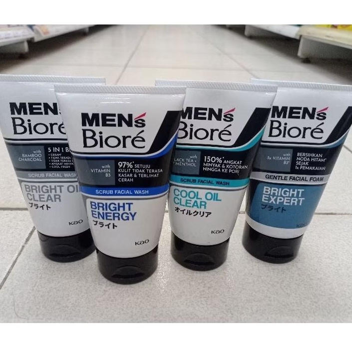 Biore Mens pacial foam pembersih wajah pria 100g
