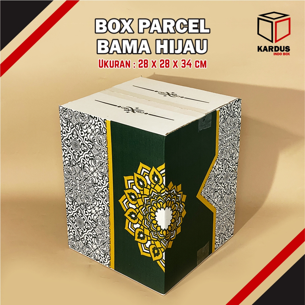 

BAMA HIJAU 28 28 34 -BOX PARCEL BATIK MANDALA /BOX PARCEL SEMBAKO/HAMPERS PARCEL