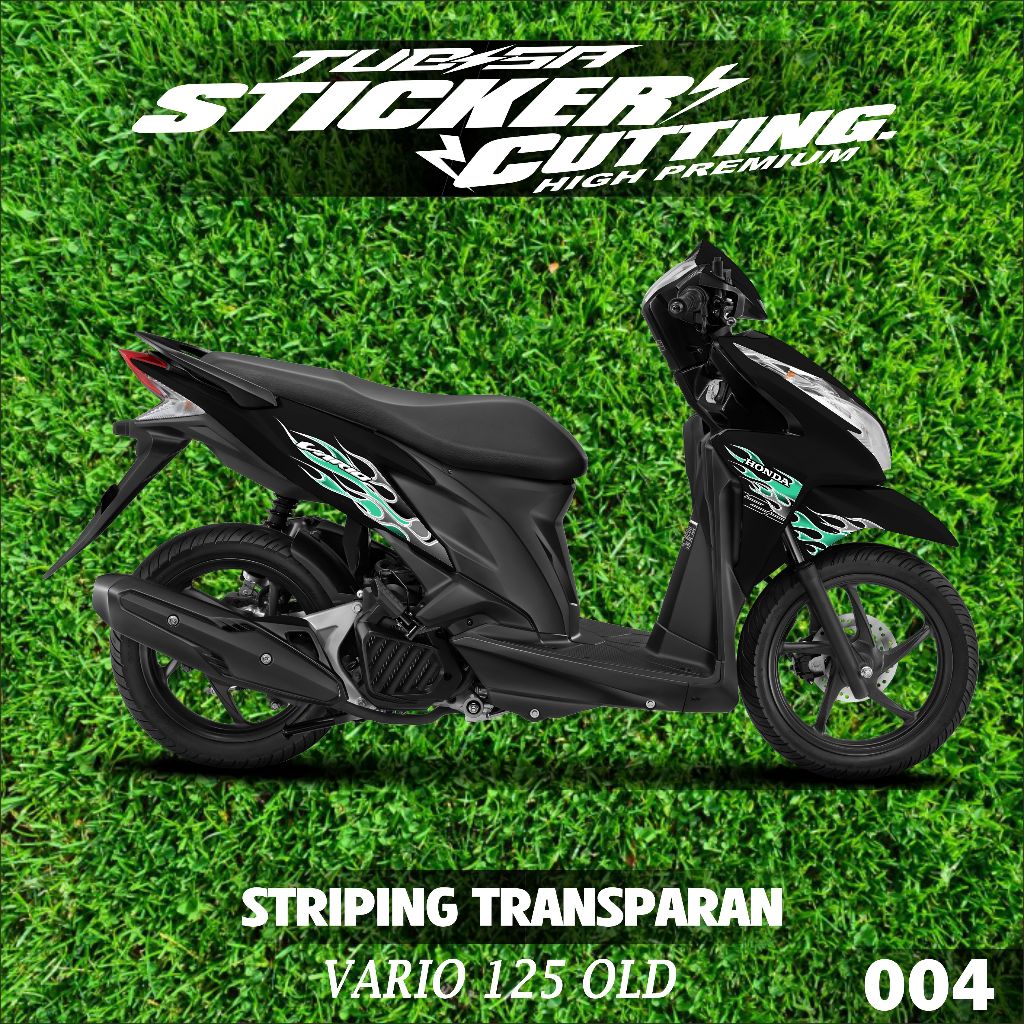 STRIPING VARIO 125 OLD, VARIASI STRIPING TRANSPARAN VARIO 125 OLD KODE-004