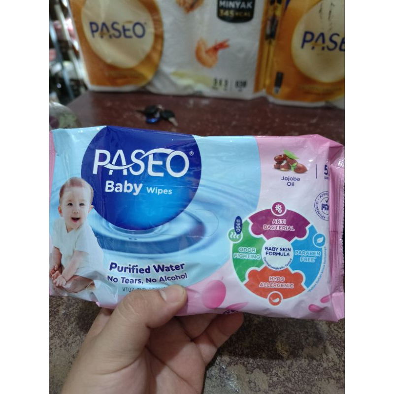 Paseo Baby Wipes / Tisu Bayi / Tisu Basah Bayi / Tisu Pantat Bayi / Tisuh Basah / Paseo Tisu Basah