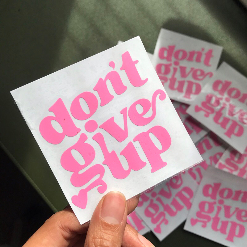 

Sticker decal Don't give up/ stiker motor/ stiker aesthetic