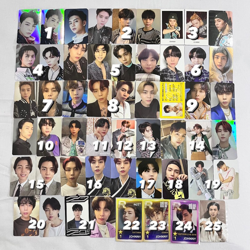 nct 127 johnny photocard