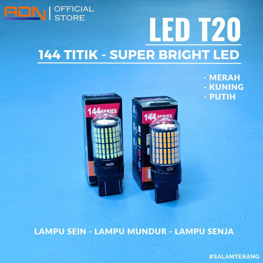 Lampu LED 7443 7440 T20 144 smd 3014 Sein Rem Senja | No Hyper Flash BERGARANSI