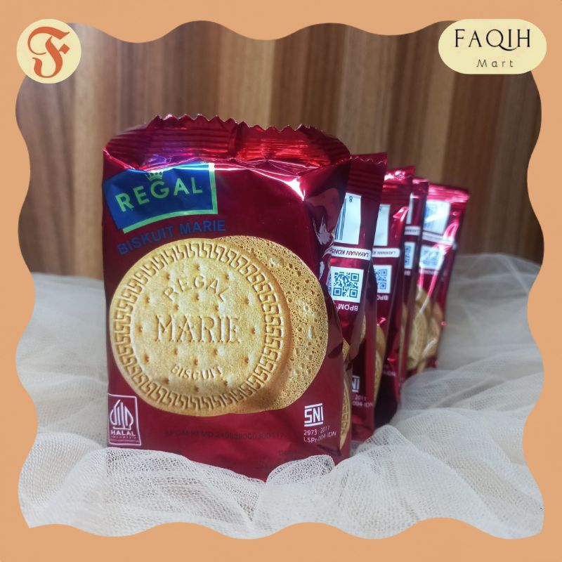 

Regal Biskuit Marie 1 Pack Isi 10pcs @12g Biscuit Cemilan Kue Legend Jadul Rasa Susu Enak Kemasan Renceng Renteng Sachet Makanan Ringan Camilan Sarapan Sore Halal Makassar