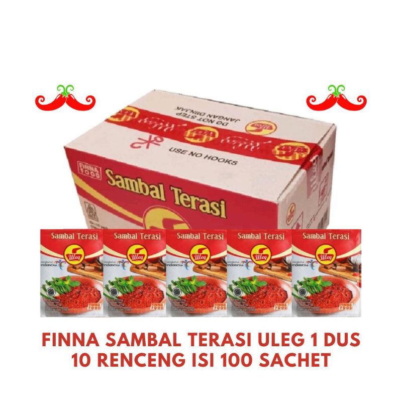 

Finna Sambal Terasi Uleg 1dus 10renceng Isi 100sachet